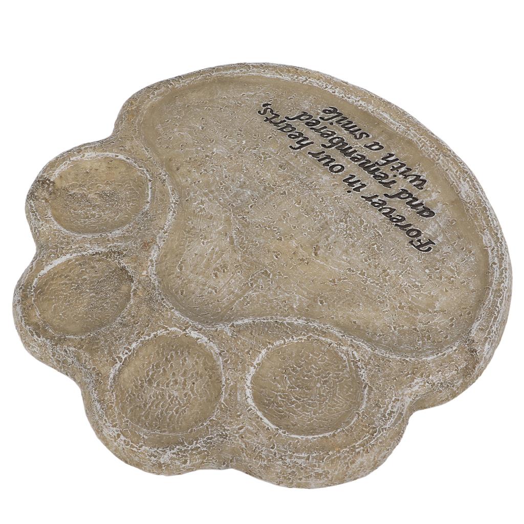 Pet Memorial Stone Synthetic Resin Weatherproof Pet Tombstone for Died Pets Outdoor