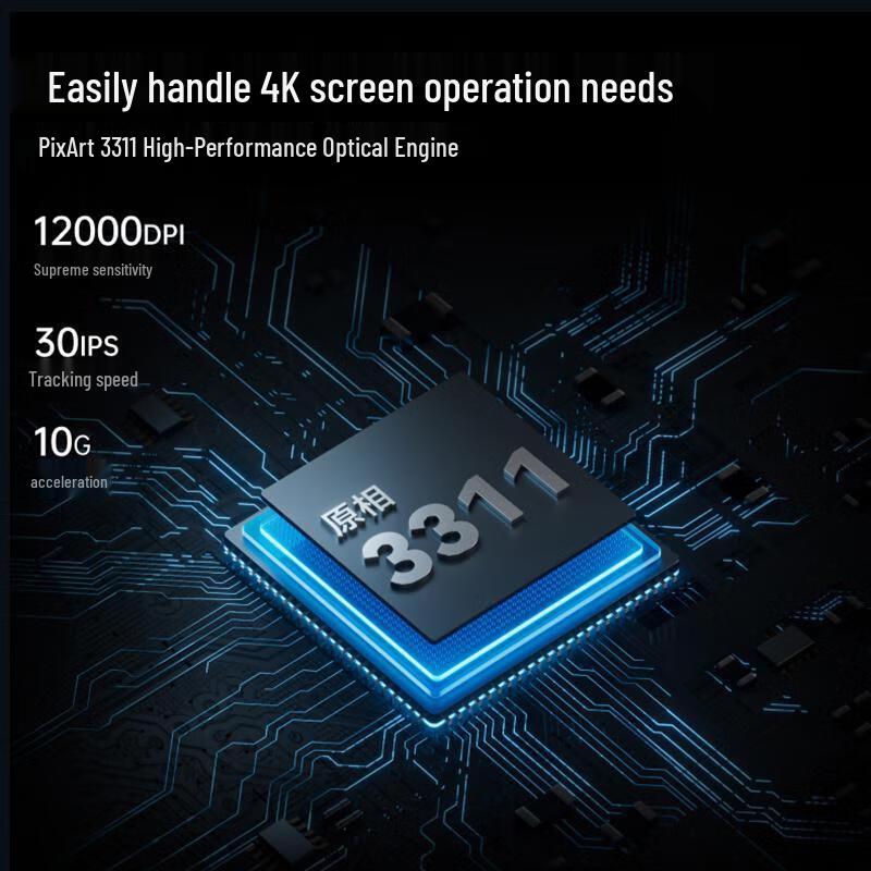 Rapoo MT760NL Starflash Triple Mode Ergonomic Silent Wireless Mouse