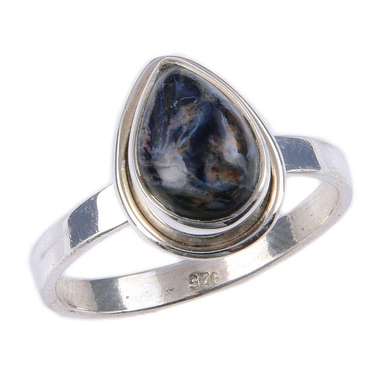 Natural Pietersite Gemstone Handmade 925 Solid Sterling Silver Ring Size 7 A8z62