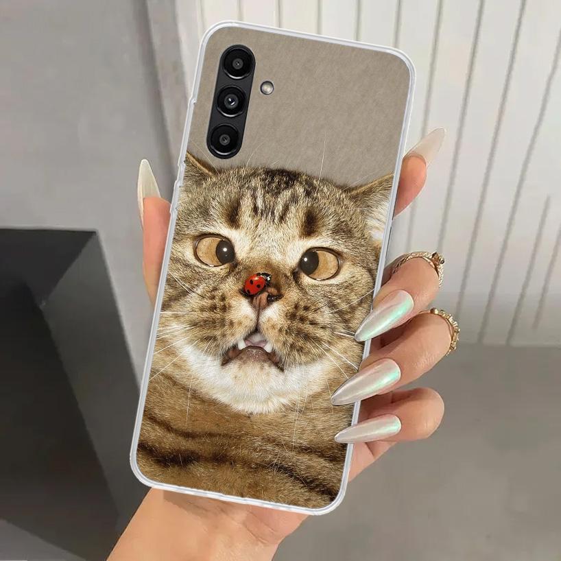 Pet Cat Funny Memes Phone Case for Samsung Galaxy A17 A16 A37 A26 A36 A57 A56 A15 A25 A35 A55 A14 A24 A34 A54 A13 A23 A33 A53 Ga