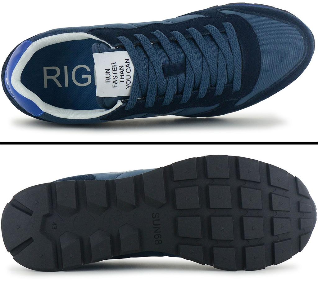 SUN68 Tom Solid - Herren Sneakers Schuhe Blau Z36101-0780 ORIGINAL