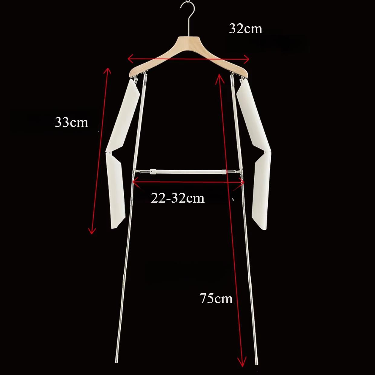 Portable Hanger Combo for Clothing Photography - Creative Styling Invisible Design Transformable Clothing Styling Hanger 24360₽