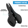 GEL Cushion Bike Seat Soft PU Leather Comfortable Bicycle Saddle for Mountain Road Bikes Shock Absorbing Cycling Accessories