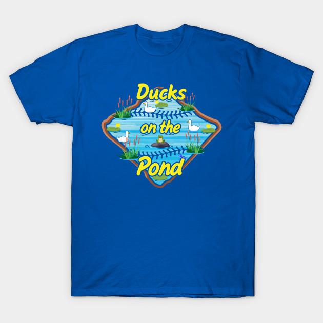 Men Black Print T-shirt Funny Cute Baseball Saying Ducks On The Pond Softball Mom No-Cut Transfer Paper Print Cotton Tshirt 2XL королевский синий