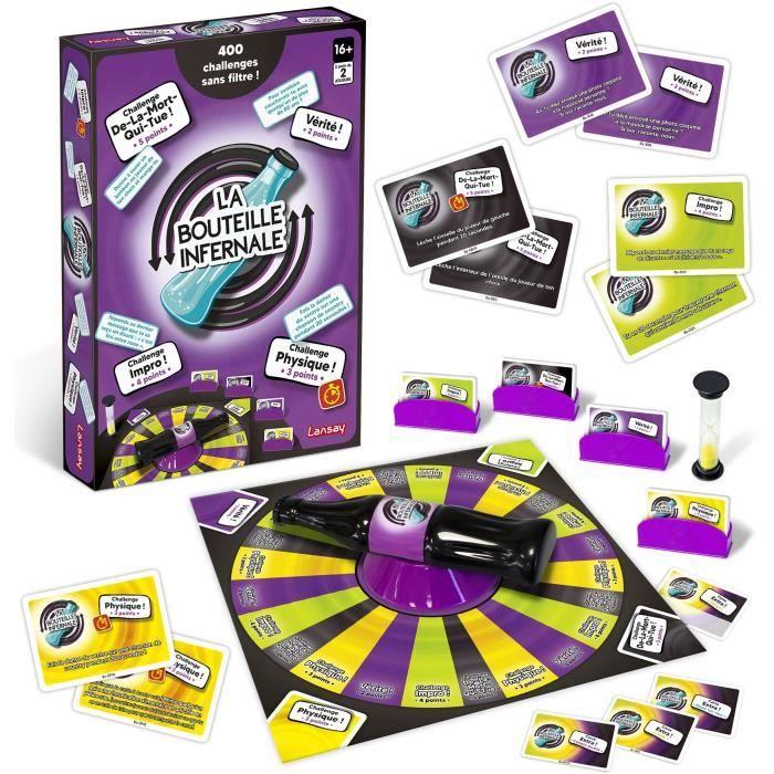 LANSAY - LA BOUTEILLE INFERNALE adultes - Jeu de société - À partir de 2 joueurs - Dès 8 ans