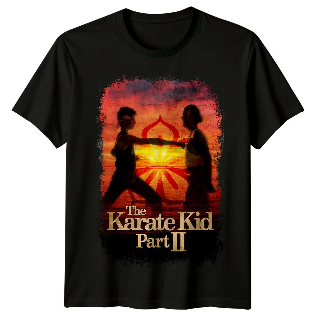 The Karate Kid Part II (1986) Movie Poster Inspired 100% Cotton T-shirt Mens Tees Top Retro 80s Tee