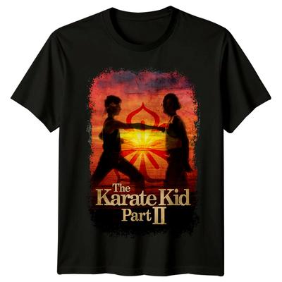 The Karate Kid Part II (1986) Movie Poster Inspired 100% Cotton T-shirt Mens Tees Top Retro 80s Tee