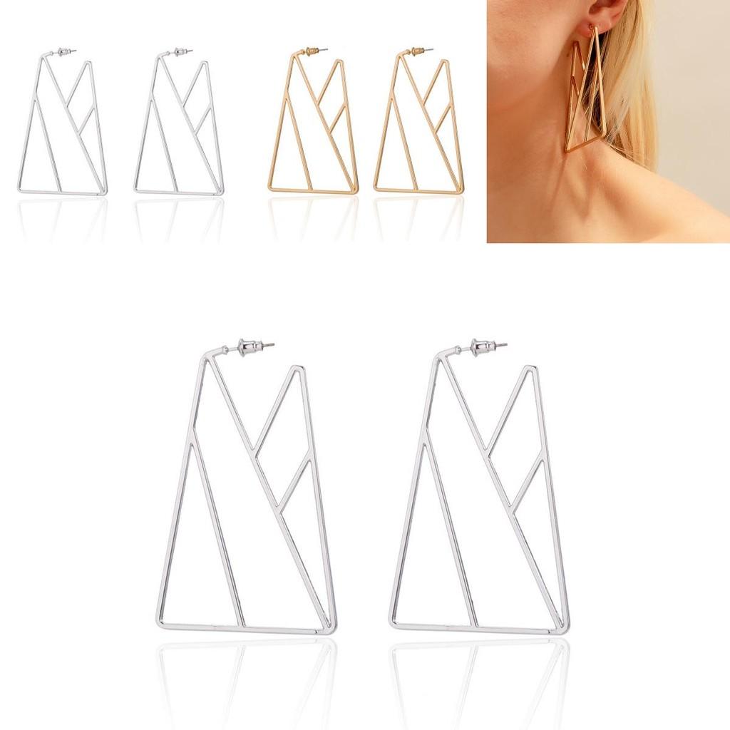 Trendy Geometric Alloy Earrings For Women Fashionable Street Style Jewelry