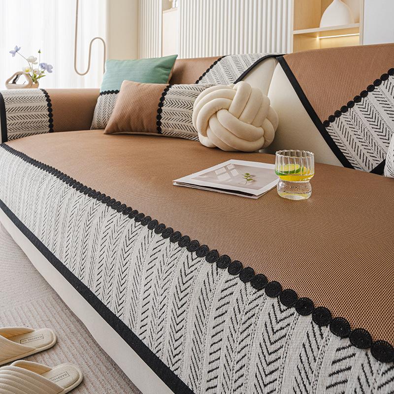 New Sofa Cushion Combination Sofa Universal Summer Season Sofa Mat Seat Cushion Non-Slip Cover Cover Cloth