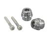 KITACO Stainless Steel/Titanium Chrome Knight Bar End Caps for PCX125 (506-0604100)