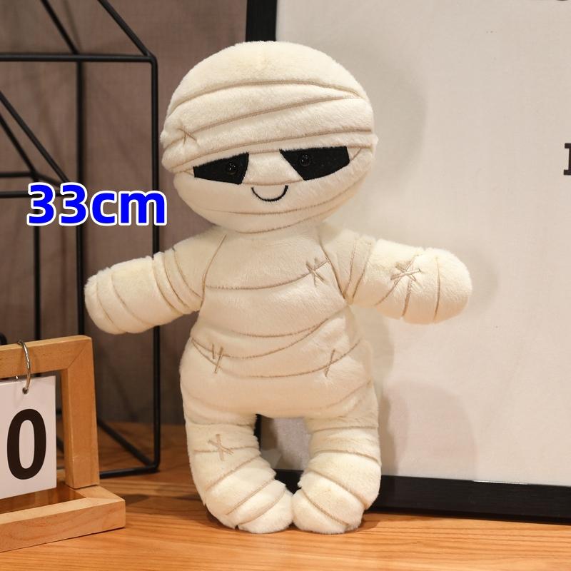 Creative Holiday Pumpkin Mummy Plush Doll Pillow Fun Expression Pumpkin Plush Toy For Boys And Girls Halloween Gifts
