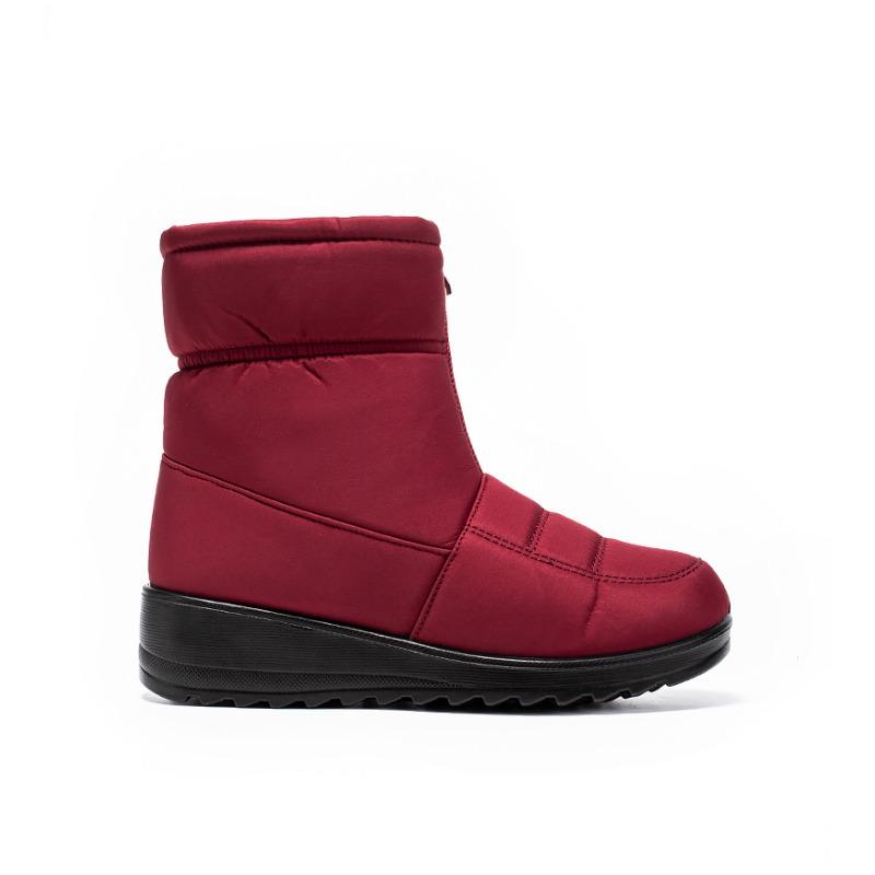 Plus Size Winter Warm Women's Snow Boots for Middle-Aged and Elderly Women Slip-On Waterproof Mom Shoes for Women