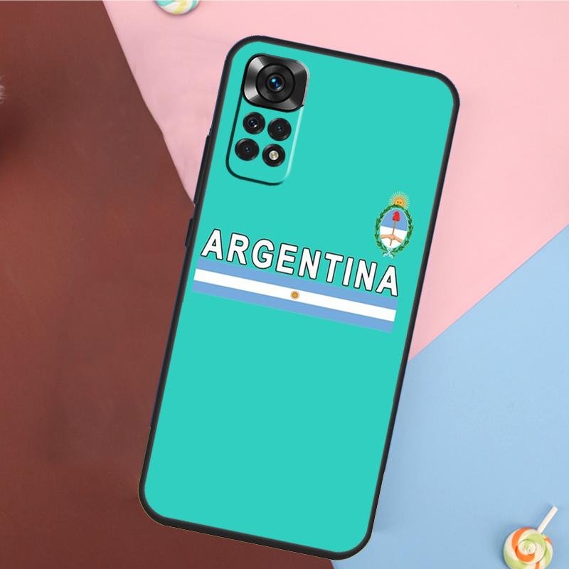 Argentine Flag Cover For Xiaomi Redmi Note 13 Pro 14 12 11 9 10 9S 10S 11S 12S Redmi 14C 10C 12C 13C Case