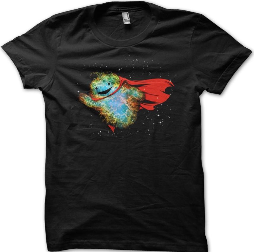Super Nebula T-Shirt – Cosmic Space Art Graphic Tee Galaxy Superhero Design 9947 M