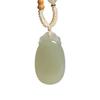Hetian Jade Pi Xiu Anhänger Charm - Qingbai Stein Halskette für Paare