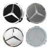 Neu Für Mercedes Benz 4 Stück 75mm Auto Radnabendeckel Felgendeckel Für Mercedes Benz W204 205 A B C E S CLA CLK ML GLK GLA GLB