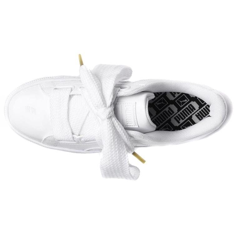 Puma Basket Heart Patent White Womens 363073-02