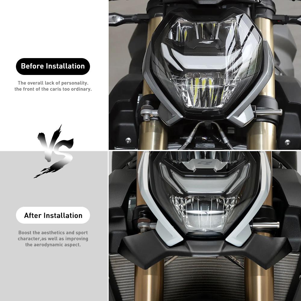 For BMW M1000R 2023-2024 S1000R 2021-2024 Naked Front Downforce Spoiler M 1000 R S 1000 R Winglet Aerodynamic Wing Spoiler