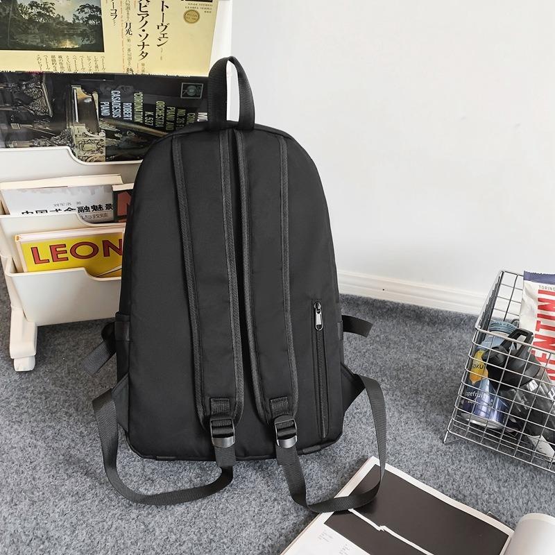 School Bag Female High School College Student Backpack Large Capacity Versatile Style Black Men Travel Computer Backpack