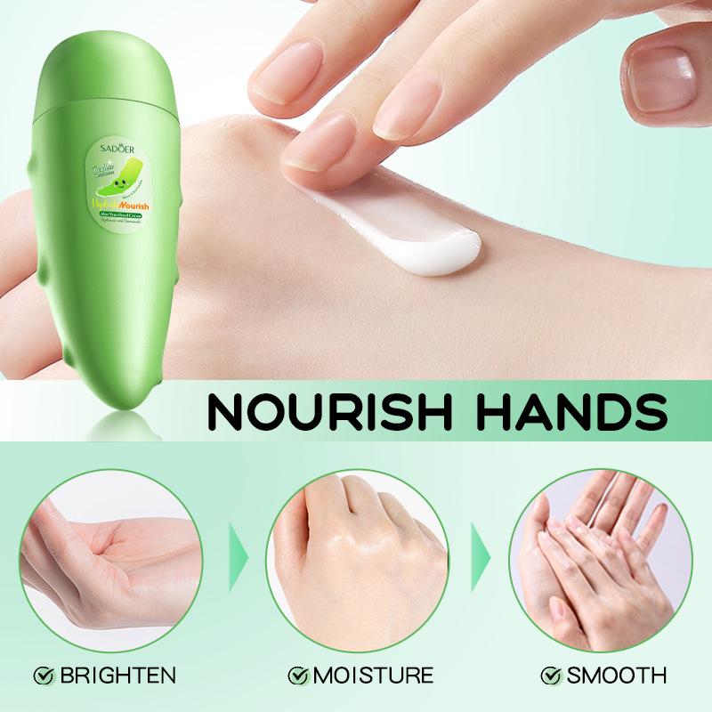 Sadoer Aloe Vera Hyaluronsäure Feuchtigkeitsspendende und nährende Handcreme Anti-Trockenheit und Riss Herbst und Winter Handcreme