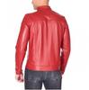 Red Jacket Men's Stylish Leather Fashionable Casual Handmade Lambskin Genuine Motorcycle Fit
