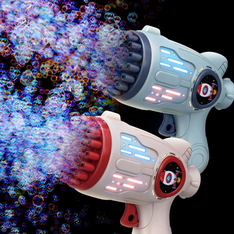 Hot-Selling Automatic Luminous Gatling Bubble Gun - Perfect Toy for Kids