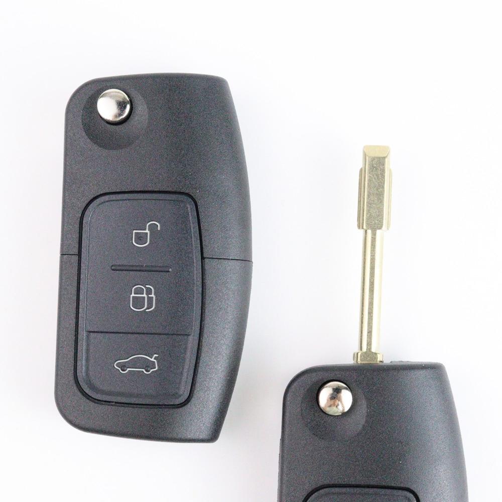 2/3 Buttons Car Key Fob Case Shell Housing For Ford Focus 2 3 Mk2 Fiesta Mondeo Galaxy Falcon Territory Ecosport C-Max