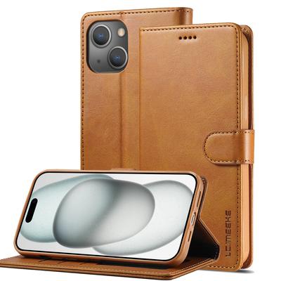 Leder Geldbörse Klapphülle für iPhone 16 15 13 12 14 11 Pro XS Max XR X 7 8 Plus Hülle mit Kartenhalter Ständer