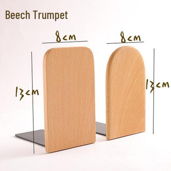 

Креативна сучасна підставка для книг з бука та чорного горіха з вигравіруваним логотипом