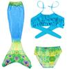 Mermaid Tail Children'S Swimsuit Girls Princess Clothes Girl Mermaid Baby Three-Piece Set