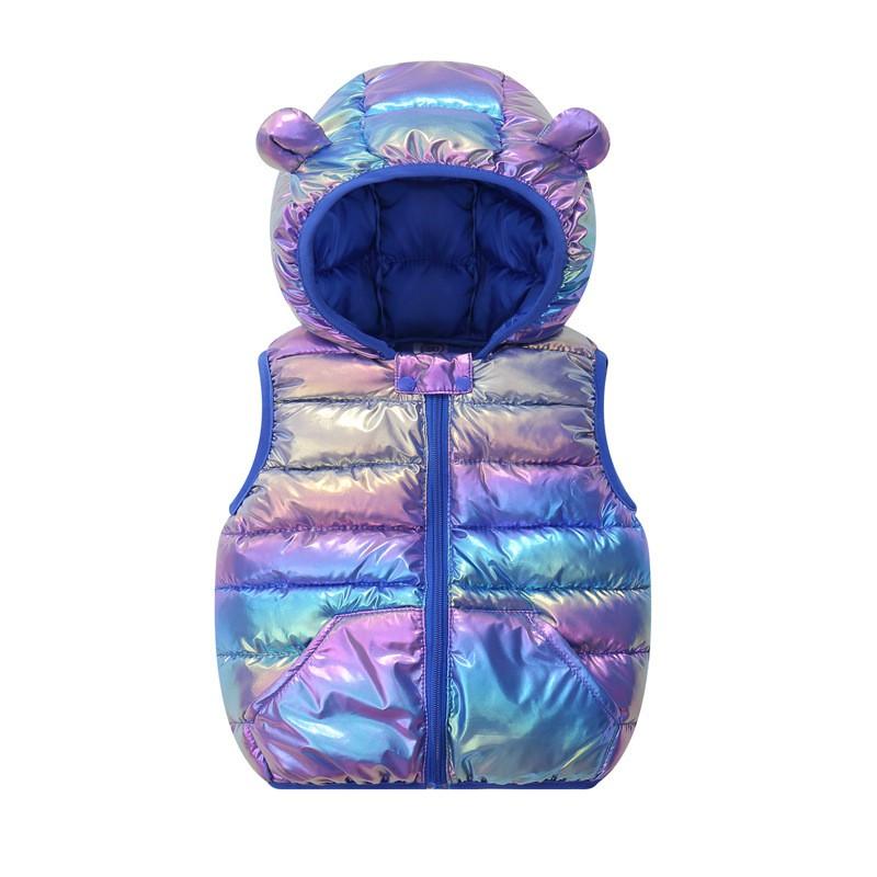 2026 Kids Lightweight Puffer Vest Boys Girls Warm Winter Sleeveless Jacket Nylon Outer Shell Ages 3-8 80-120cm