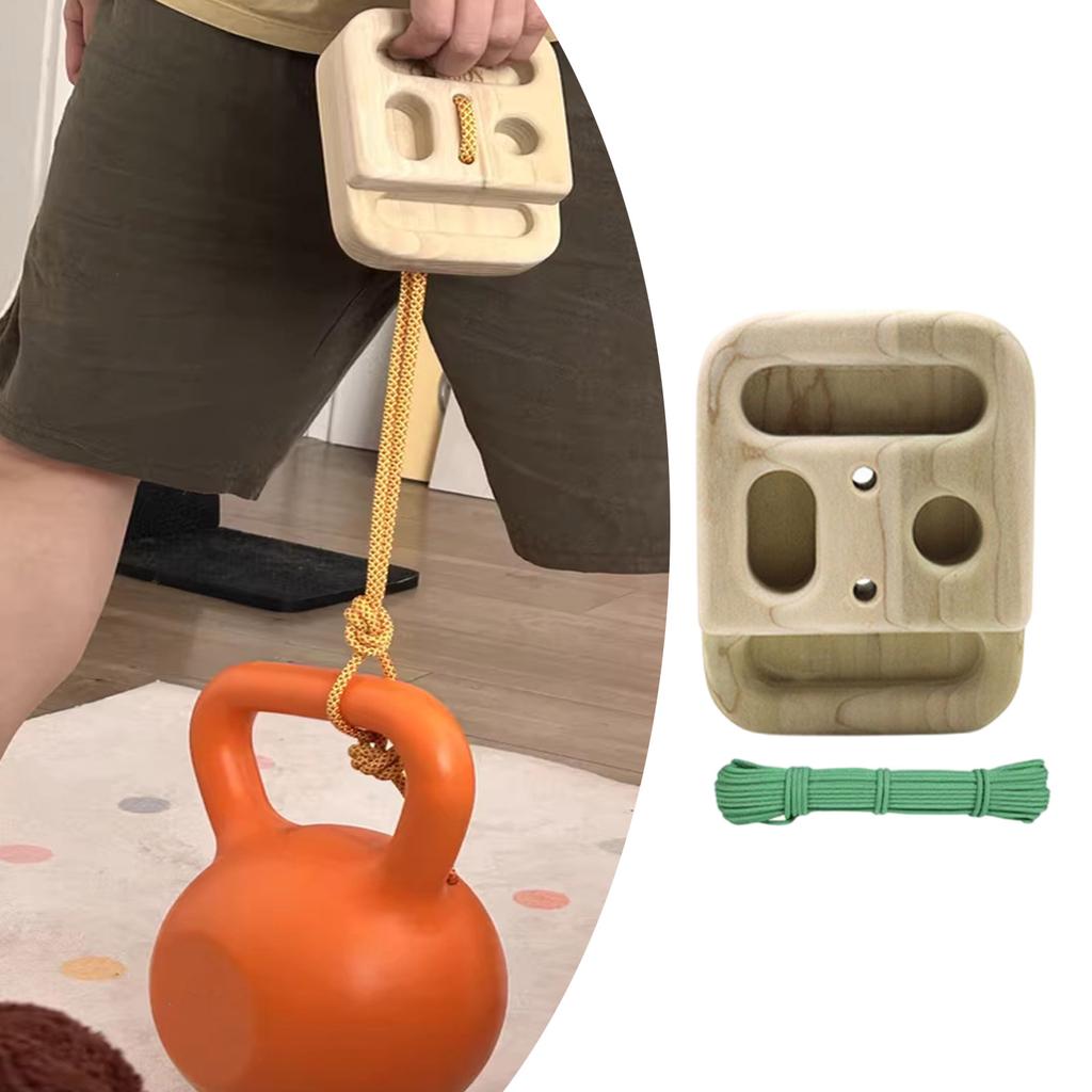 Pocket Small Wood Hangboard Forearm Exerciser Portable Climbing Training Board Finger Grip Strengthener Enduring