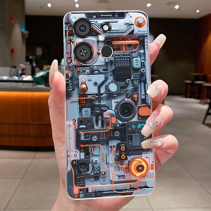 Casing For itel A05S A663LC Luxury Dragon Cute Cool Boys Girls Soft silicone Phone Case Back Cover Transparent TPU Bumper Shell