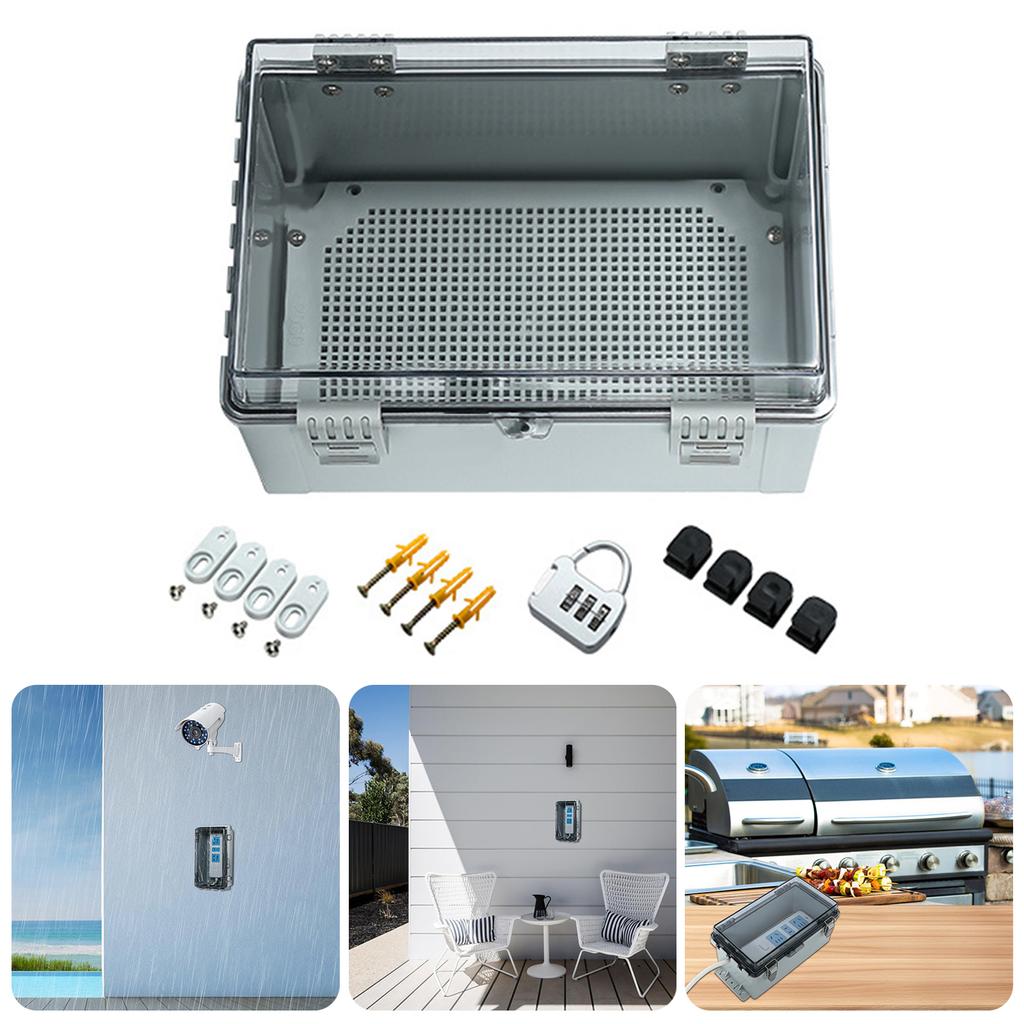 Practical Industrial Waterproof Electrical Box With Lock And Wall Mounted Set Accessory for Outdoor Applications