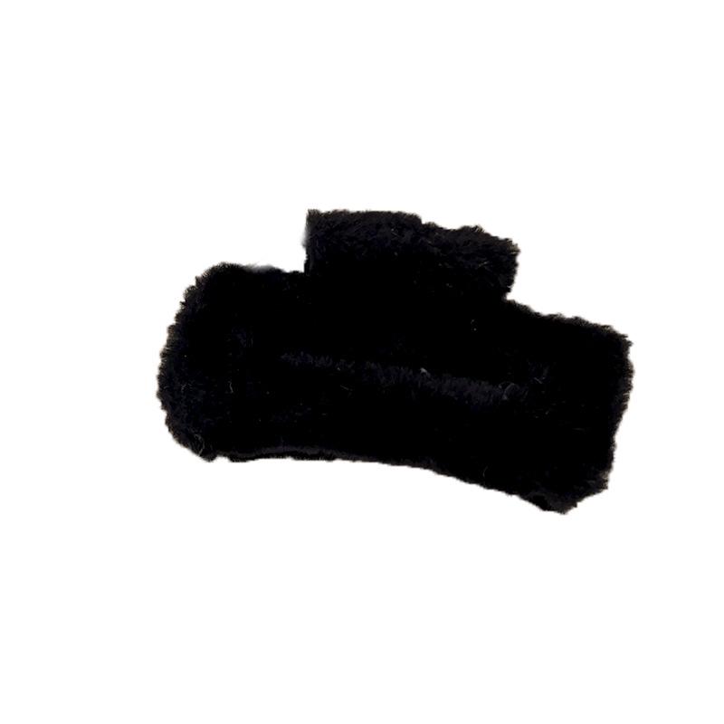 2024 Herbst/Winter Felliger Quadratischer Krallenclip: Vielseitiges Süßes Haaraccessoire für Damen-Hochsteckfrisur