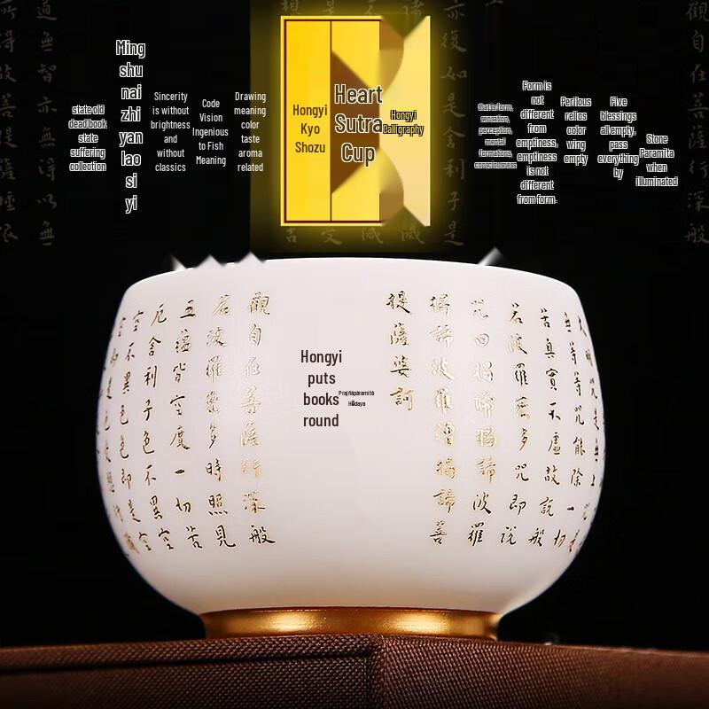 

Chaxun Dehua Ceramic Mutton Fat Jade Kung Fu Teacup