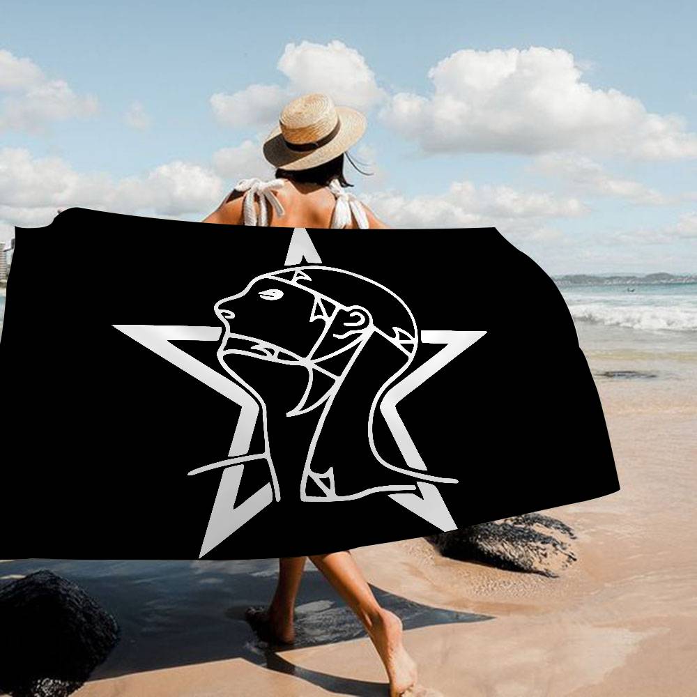 The Sisters Of Mercy Band Badetuch Mikrofaser Weich Wasserabsorbierend Atmungsaktiv Für Mädchen Kinder Dekorative Cartoon Strandtuch