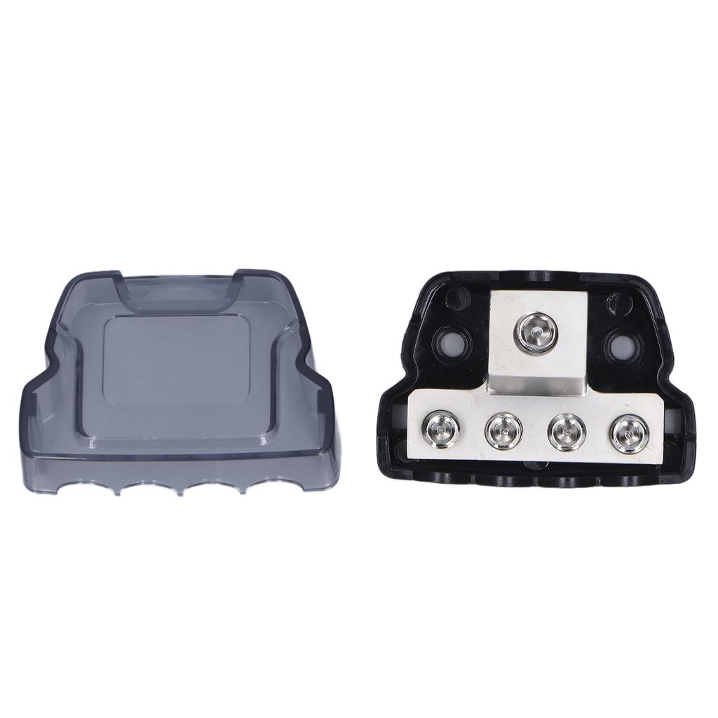 4 Way Power Distribution Block Amp Fuse Holder Ground Distributor Splitter Car Audio Amplifier