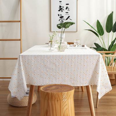 Pastoral Small Fresh Yellow Daisy Cotton Jacquard Geometric Rectangular Coffee Table Dining Table Cloth Wind Cover Towel