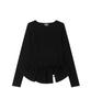 Ledeoli Ruffle Layered Long Sleeve [Black]