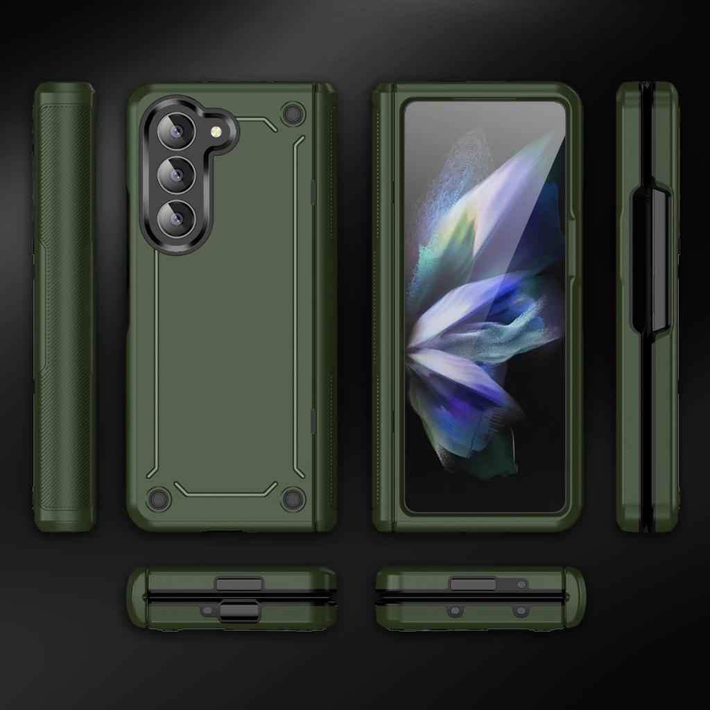 Z Fold 5 6 5G Shockproof Strong Case for Samsung Galaxy Z Fold 6 5 Fold6 Fold5 Dual Layer Hinge Phone Accessories Funda Cases