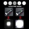 USB Rechargeable Ultra Bright XHP70 8000 Lumens LED Torch 5 Modes for Outdoor Emergencies Flashlight, Flashlight, Light, Zoomable, Waterproof, Hiking,