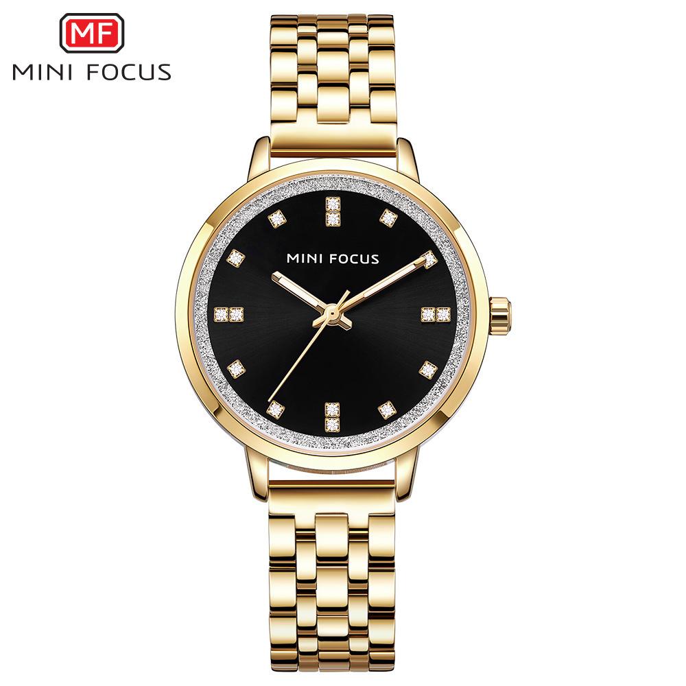 New Simple Diamond-encrusted Women's Watch Japanese Movement Waterproof Steel Band Quartz Women's Watch