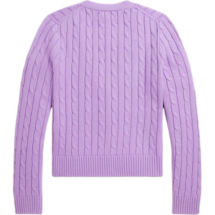 Polo Ralph Lauren Ss24 Solid Color Logo Embroidered Single-Breasted Slim Fit V-Neck Long Sleeve Knit Sweater Women Sweater WMPOSWENDW20250-500