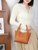 2026 Women's Genuine Leather Bucket Bag: Top Layer Cowhide, Versatile Single Shoulder & Crossbody Commuting Basket Bag