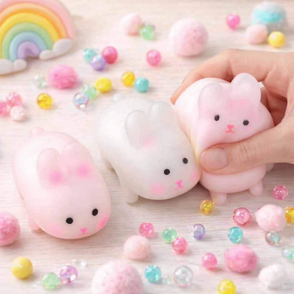 Rebound Squeeze Sensory Toy Color Changing Color-changing Toy Rabbit Pinch Le  Uncompressed Toy