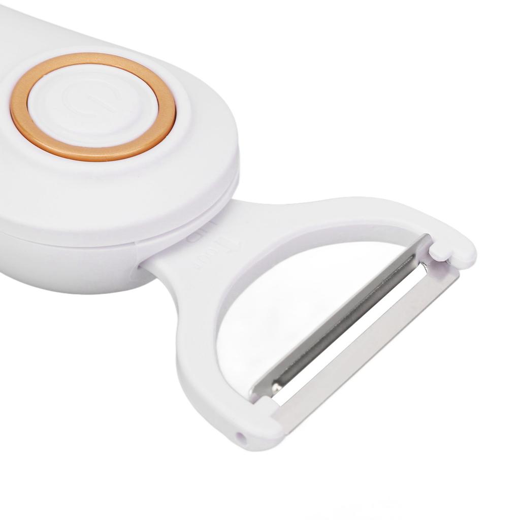 Electric Peeler Handheld USB Rechargeable Fruit Vegetables Peeler with 3 Cutter Heads for Home