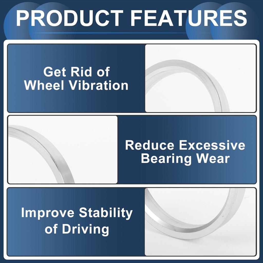 INFINAUTO Wheel Hub Centric Ring OD 75.1mm to ID 66.6mm