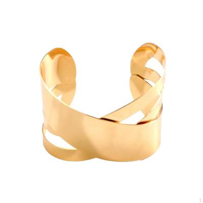 Bracelet Ouvert Manchette Mode Minimaliste pour Anniversaire Mariage