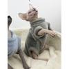 Warm Fleece Pet Bodysuit Hairless Cats Sphynx Devon Rex Leopard Cat Four-Legged Winter Coat
